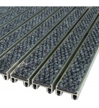 Алюминиевая решетка с грязезащитными вставками h-20мм ворс-ворс